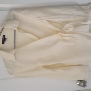 Primark Elegant White Women's Linen Blouse